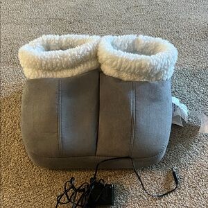 Gray Heated Foot massager; like new condition